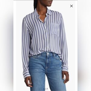 Rails Josephine Print Button Up in Turin Stripe